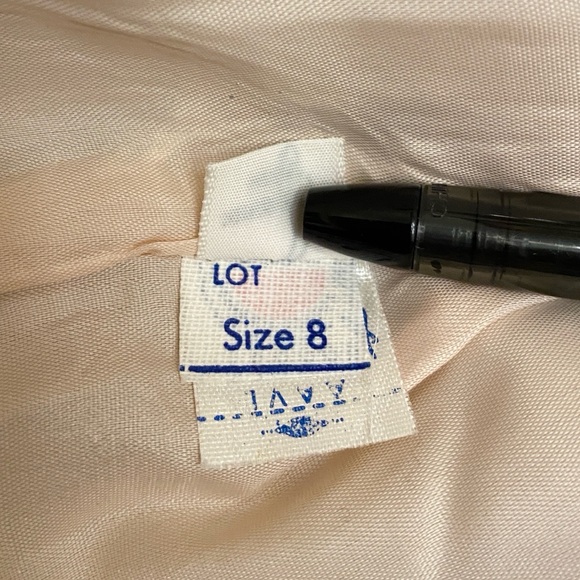 Vilano by Gerardo Livornese Vintage Cream Tweed Long Sleeve Lined Jacket Size 8 - Picture 12 of 13